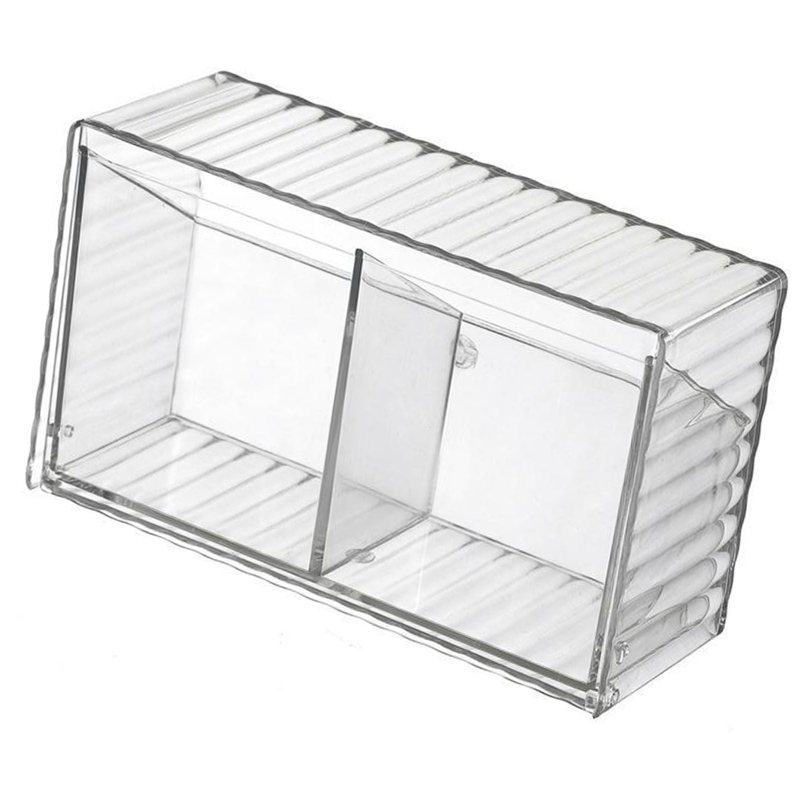 Cosmetics Wall Mounted Storage Box Non Punching Plastic 2 Compartment Holder Bathroom Supplies
