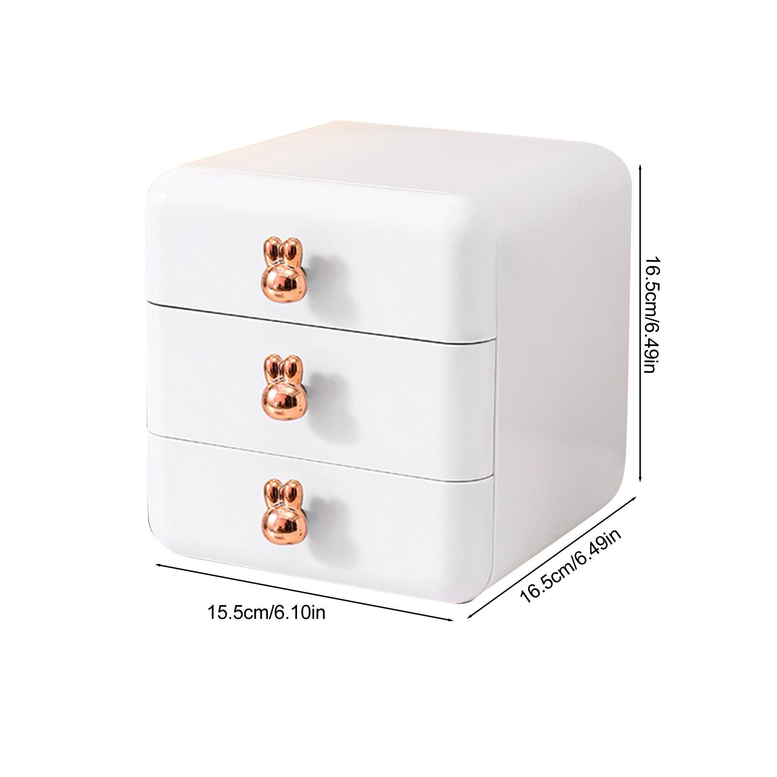 Desktop Drawer Jewelry Hair Accessories Sundries Storage Box Tabletop Organizer for Bedroom Dormitory Office