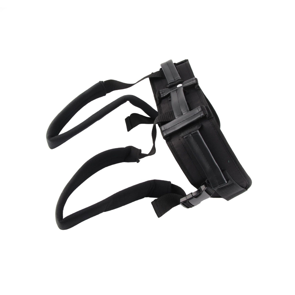 Transfer and Walking Gait Belt with Handles Adjustable Elderly Standing Assist Lift Belt for Seniors Caregiver Nurse Black
