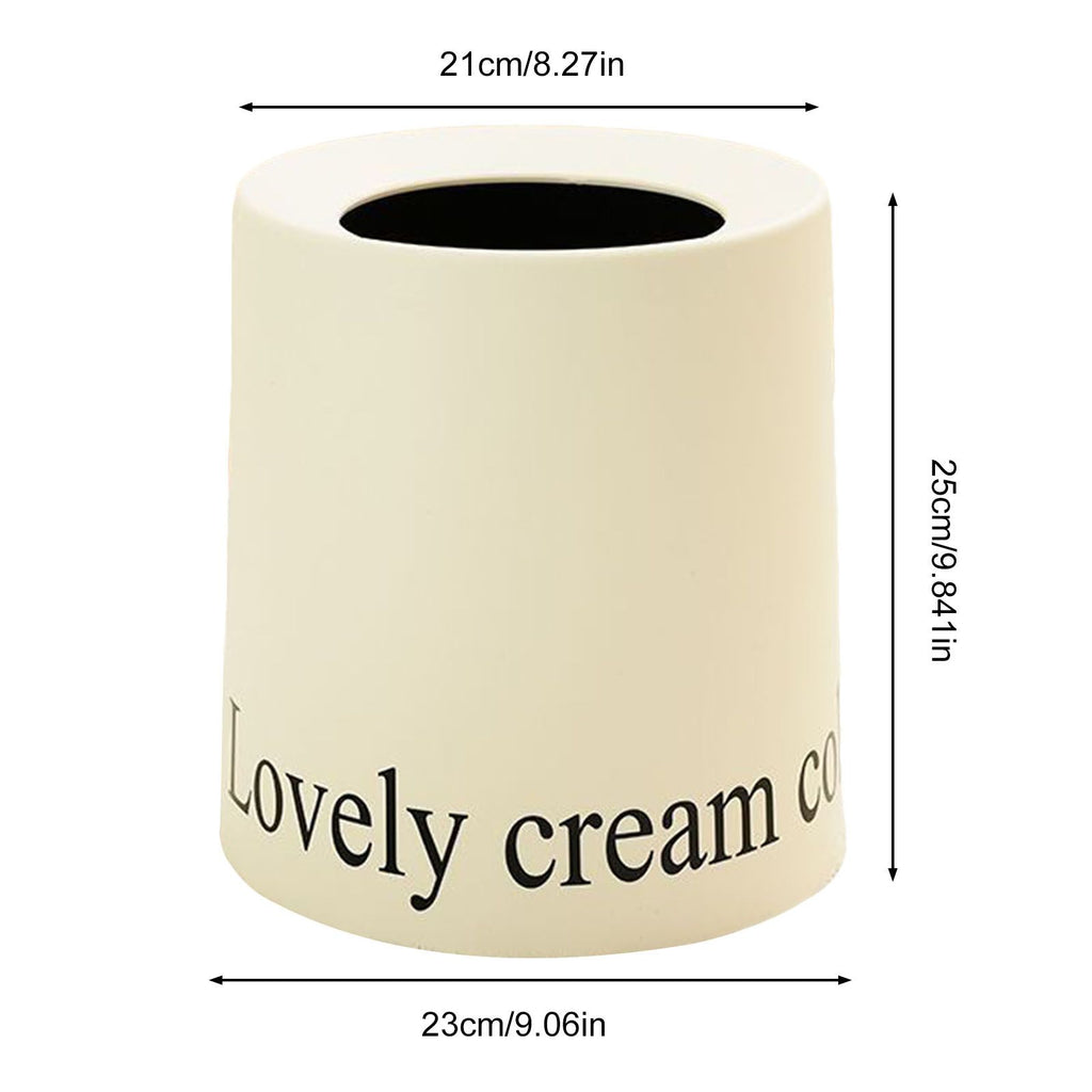 Living Room Trash Can Modern Minimalism Large Capacity Round Waste Basket for Home