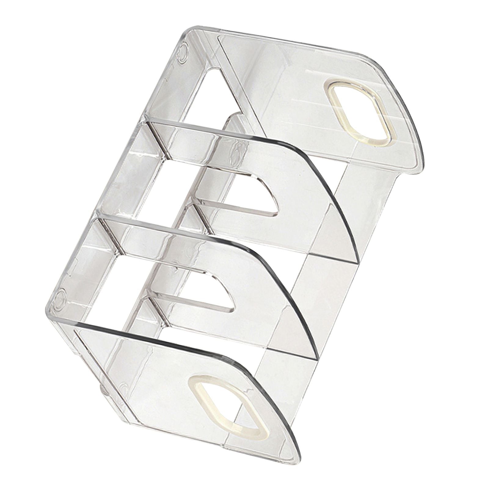 Book Organizer Desktop Book Rack File Holder Acrylic Tabletop Organizer for Study Office Transparent 3 Compartment (28x14x15cm/11x5.5x5.9in)