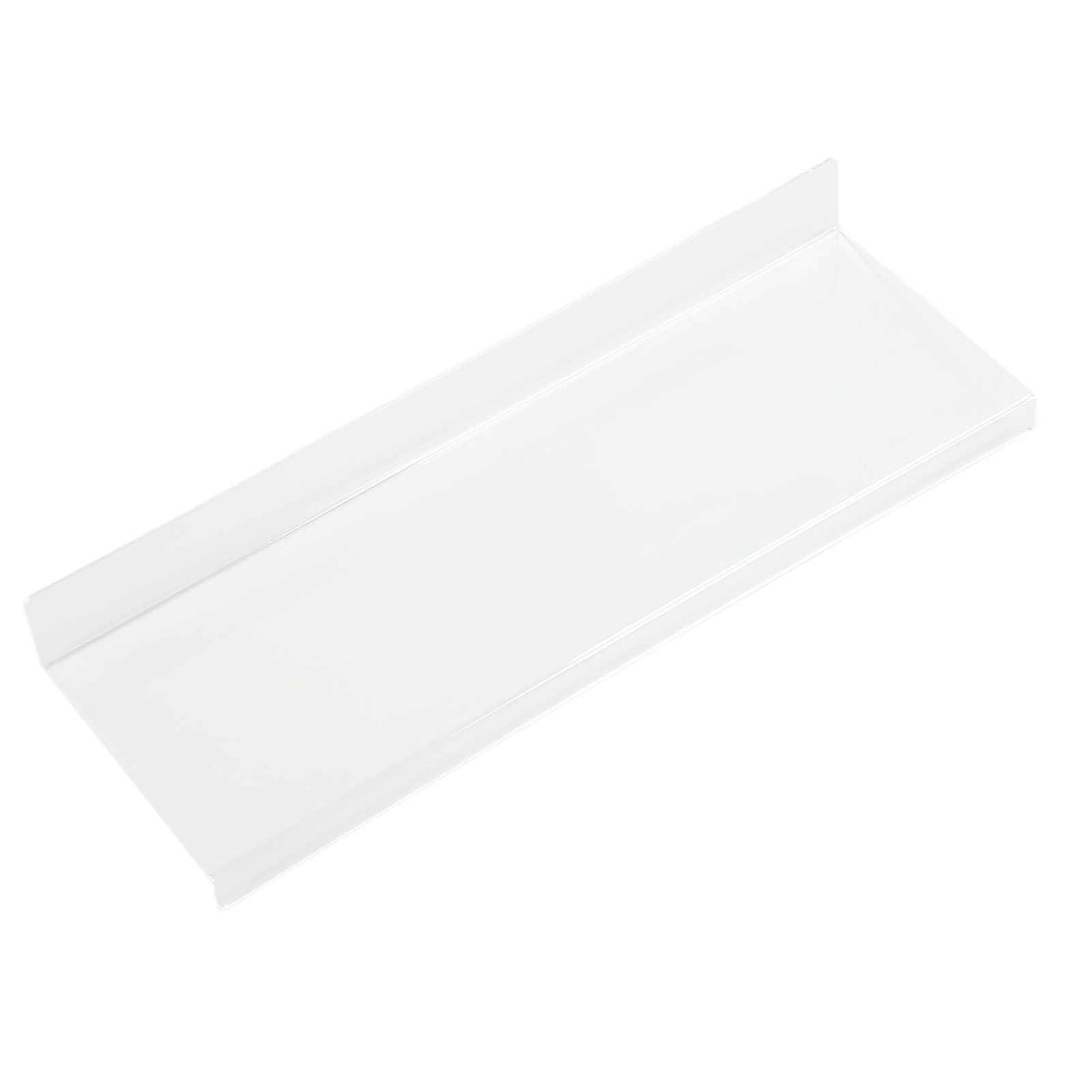 Acrylic Tilted Computer Keyboard Holder Low Front Lip Polished Finish Keyboard Riser Keyboard Holder for Office Transparent