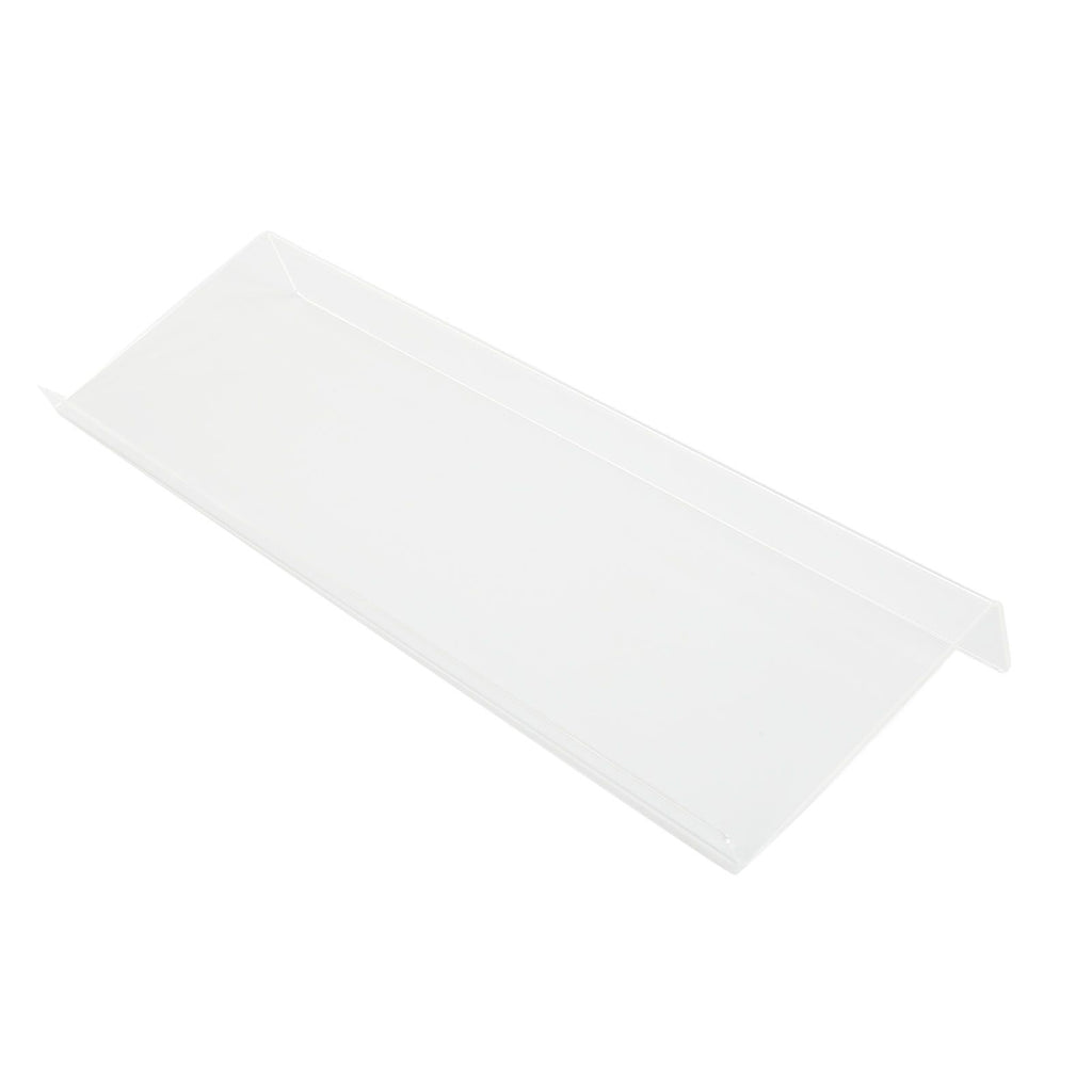 Acrylic Tilted Computer Keyboard Holder Low Front Lip Polished Finish Keyboard Riser Keyboard Holder for Office Transparent