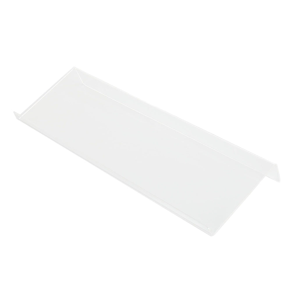 Acrylic Tilted Computer Keyboard Holder Low Front Lip Polished Finish Keyboard Riser Keyboard Holder for Office Transparent