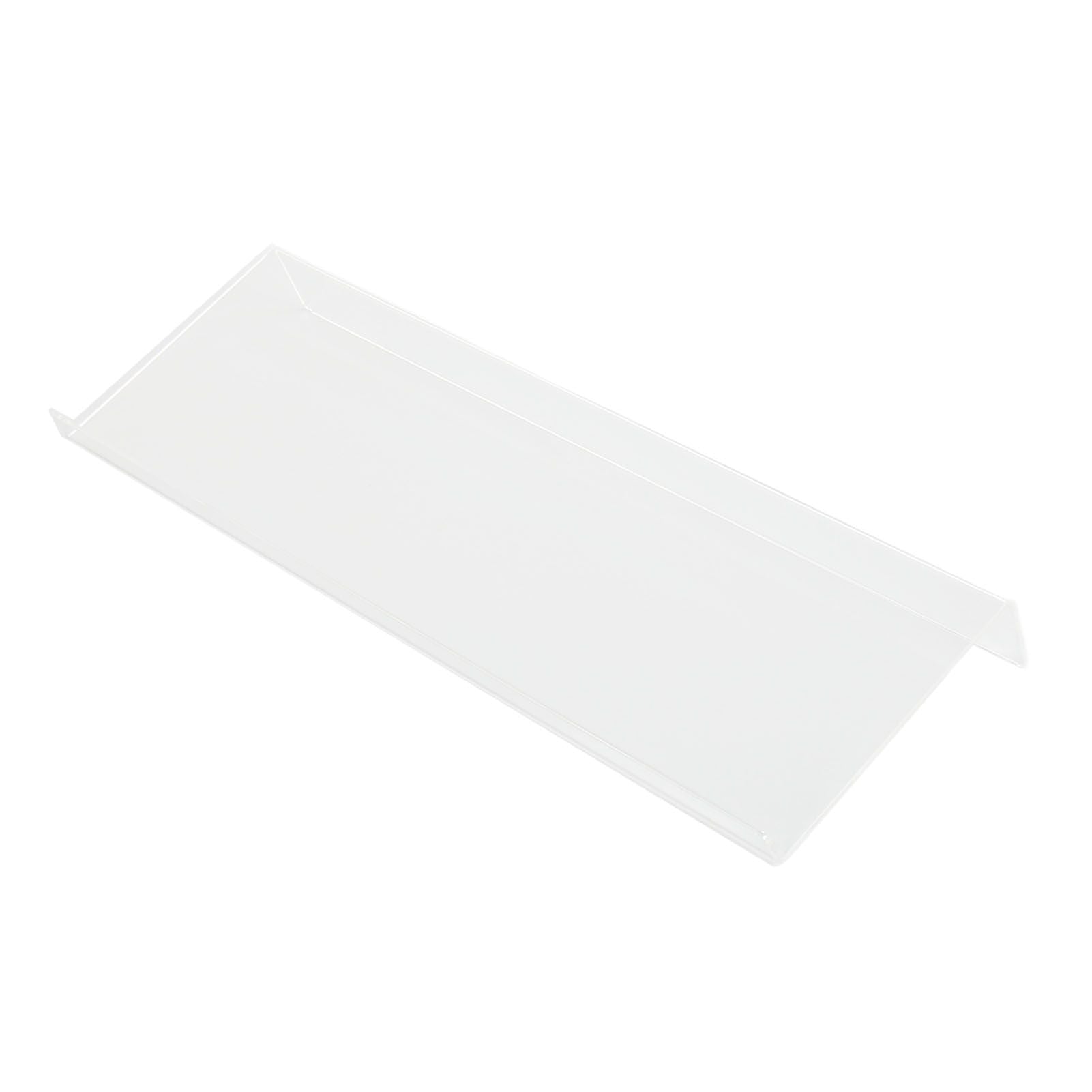 Acrylic Tilted Computer Keyboard Holder Low Front Lip Polished Finish Keyboard Riser Keyboard Holder for Office Transparent