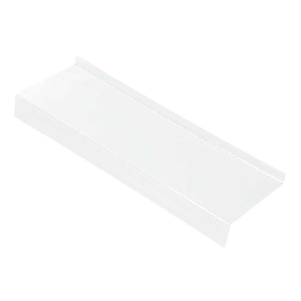 Acrylic Tilted Computer Keyboard Holder Low Front Lip Polished Finish Keyboard Riser Keyboard Holder for Office Transparent
