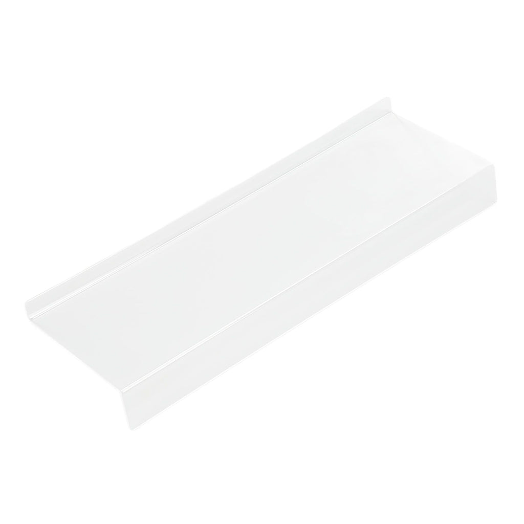 Acrylic Tilted Computer Keyboard Holder Low Front Lip Polished Finish Keyboard Riser Keyboard Holder for Office Transparent