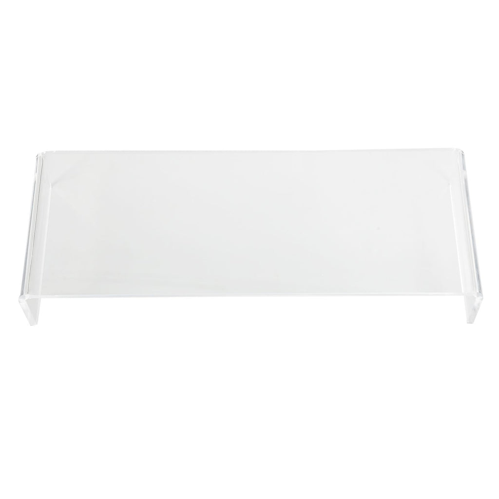 Monitor Riser 50lb 3.5inch Height Improve Sitting Posture Reduces Neck Eyes Pressure Space Saving Acrylic Computer Stand for Bedroom Study Transparent
