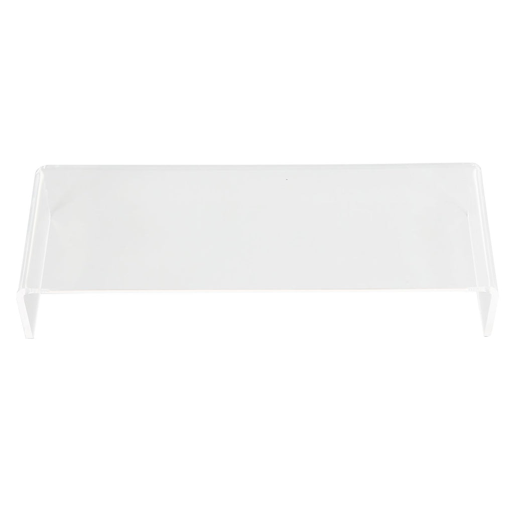 Monitor Riser 50lb 3.5inch Height Improve Sitting Posture Reduces Neck Eyes Pressure Space Saving Acrylic Computer Stand for Bedroom Study Transparent
