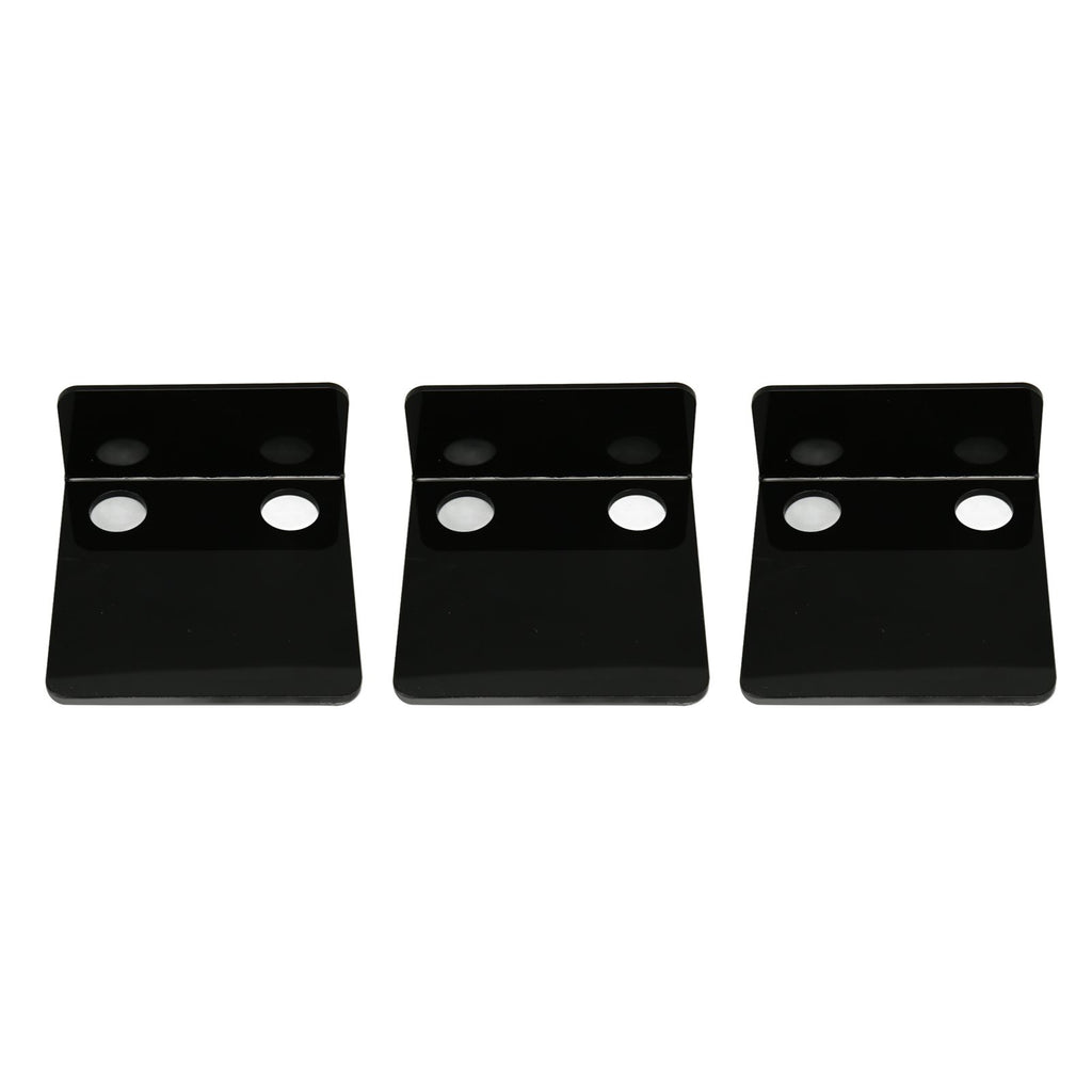 3 PCS Small Security Cameras Wall Shelf with 6 Cable Clips 10PCS Tapes Acrylic Waterproof Drill Free Adhesive Floating Shelf for Speakers Black