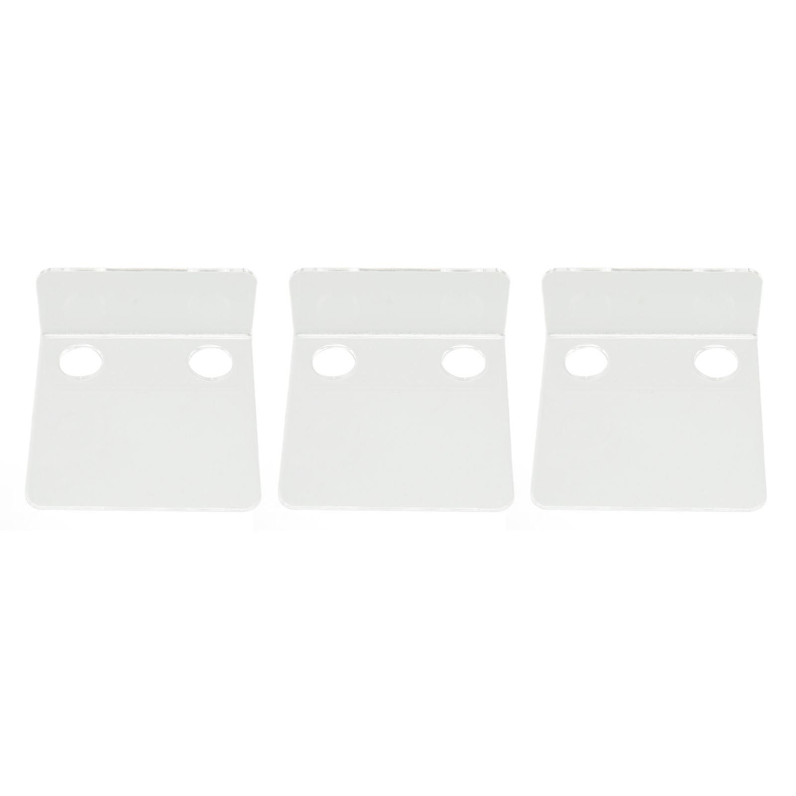 3 PCS Small Security Cameras Wall Shelf with 6 Cable Clips 10PCS Tapes Acrylic Waterproof Drill Free Adhesive Floating Shelf for Speakers Transparent