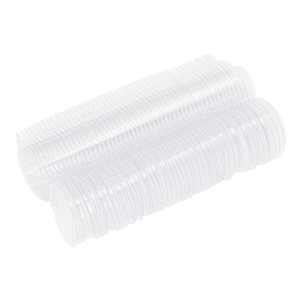 100PCS Wax Melt Molds Calmshell PET Separate Transparent Hanging Hole Empty Wax Melt Container for DIY Candles Chocolate Round