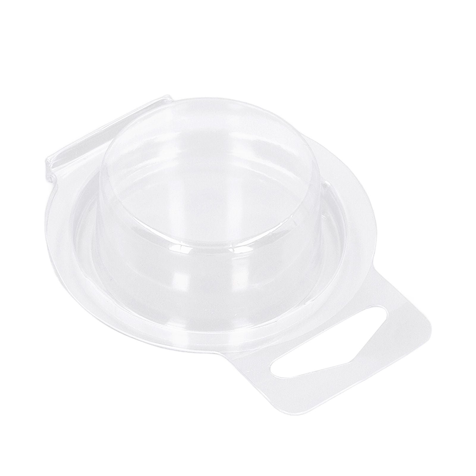 100PCS Wax Melt Molds Calmshell PET Separate Transparent Hanging Hole Empty Wax Melt Container for DIY Candles Chocolate Round