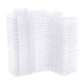 100PCS Wax Melt Molds Calmshell PET Separate Transparent Hanging Hole Empty Wax Melt Container for DIY Candles Chocolate Rectangle