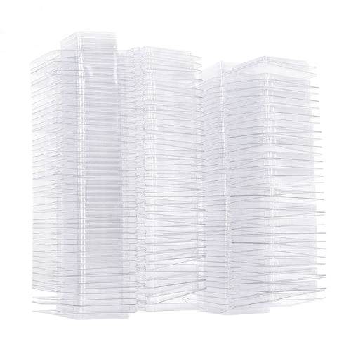 100PCS Wax Melt Molds Calmshell PET Separate Transparent Hanging Hole Empty Wax Melt Container for DIY Candles Chocolate Rectangle
