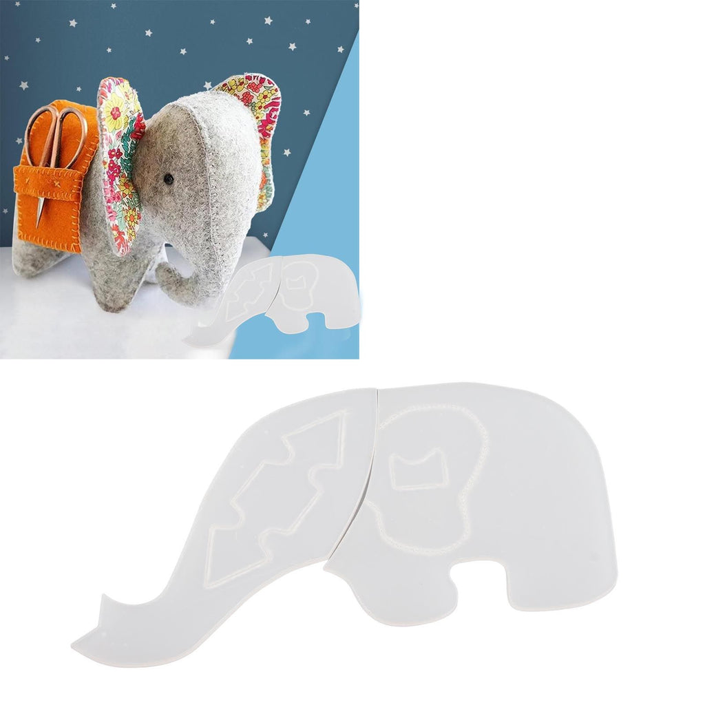 Lovely Elephant Decor Template Elephant Template Sewing Supplies for Sewing Art Craft L 30.5cm/12in