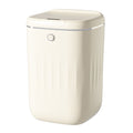 Automatic Trash Can 20L Touchless Sensor Easy Clean PP Waterproof Electric Garbage Bin for Kitchen Bathroom Cream White Battery Powered