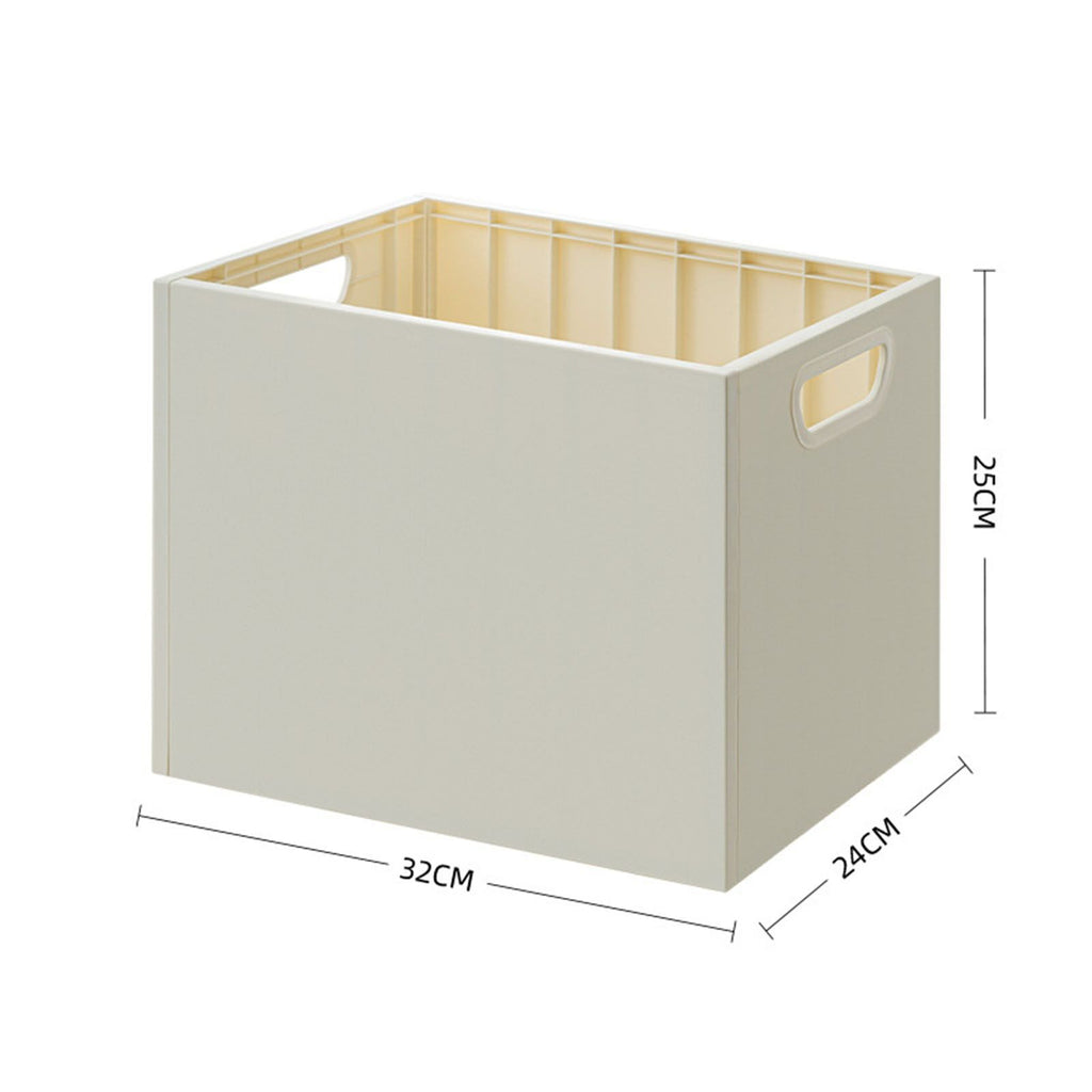 Book Storage Box with Dual Side Handles Stackable 50kg Load Bearing Multifunctional Use File Storage Bins Without Wheel