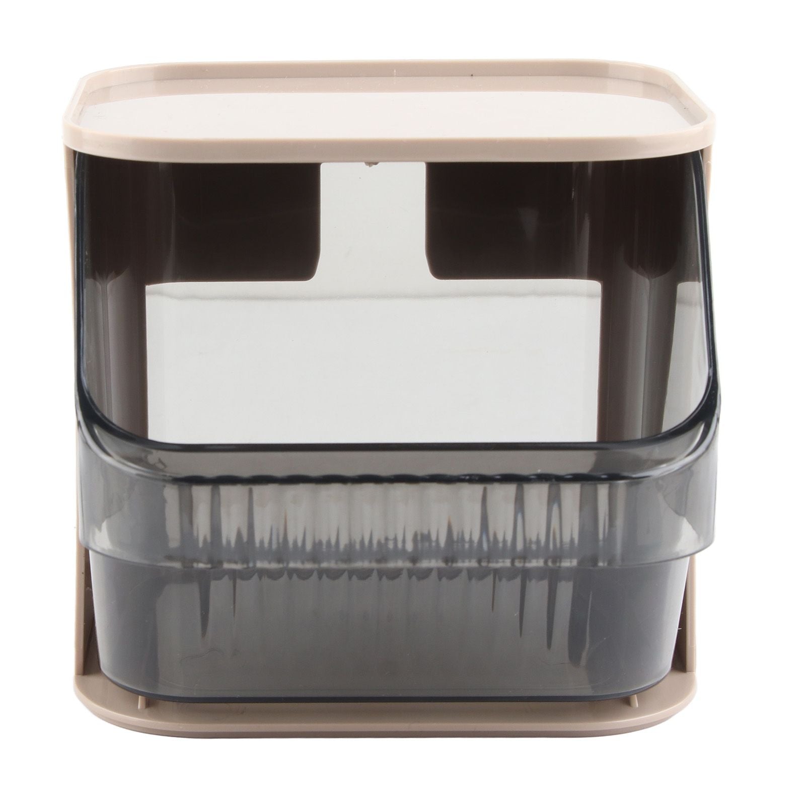 Tea Bag Storage Rack Multifunctional Desktop Office Desk Capsule Coffee Standing Box Plastic Acrylic Gray