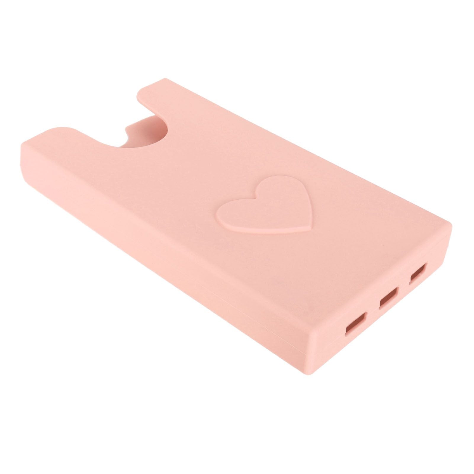 Beach Bag Phone Holder Silicone Phone Case Wallet Holder Insert Accessory Secure Attachment Keep Phone Handy Pink
