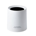 Desktop Trash Can Animal Pattern Cute Portable Mini Waste Basket for Study Office 1.5L White