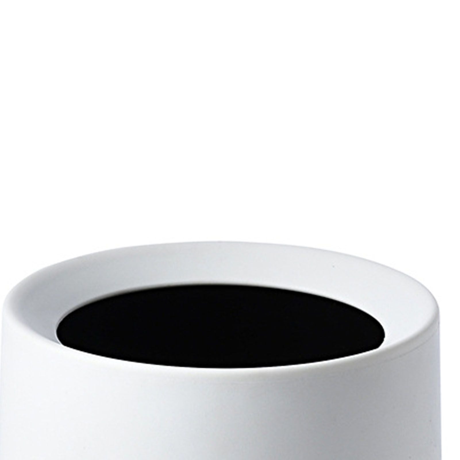 Desktop Trash Can Animal Pattern Cute Portable Mini Waste Basket for Study Office 1.5L White