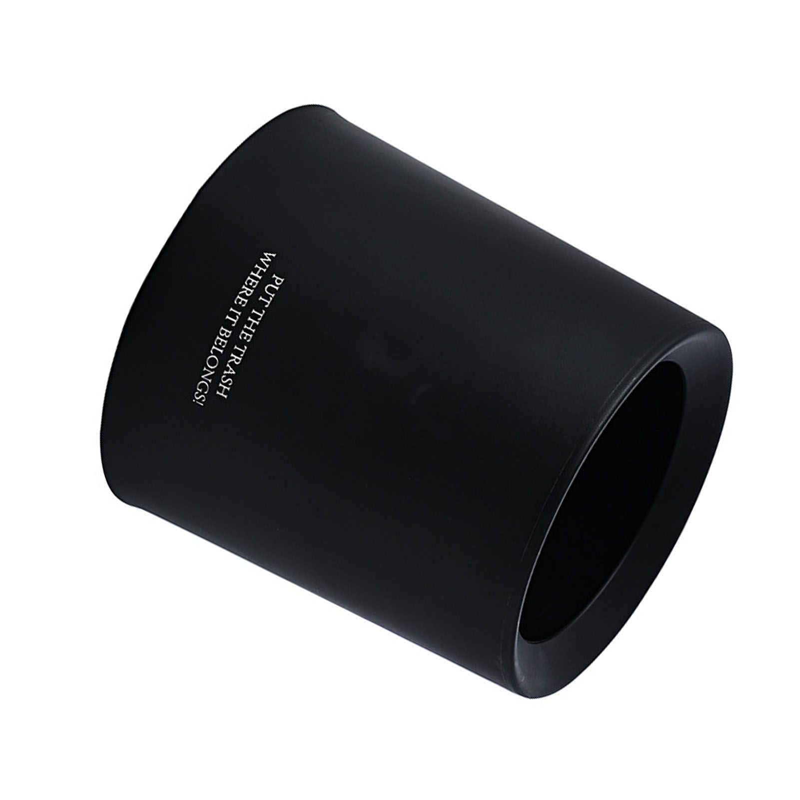 Desktop Trash Can Animal Pattern Cute Portable Mini Waste Basket for Study Office 1.5L Black