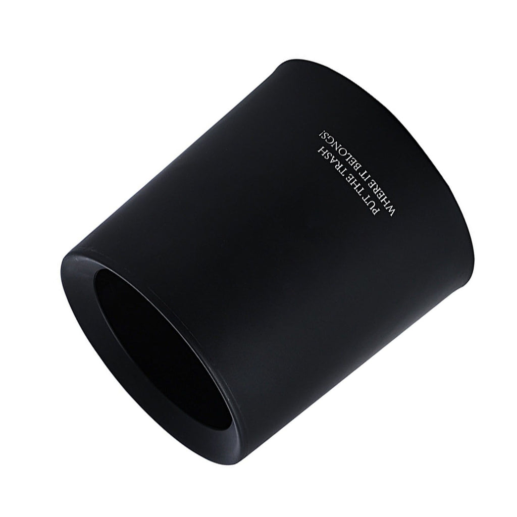 Desktop Trash Can Animal Pattern Cute Portable Mini Waste Basket for Study Office 1.5L Black