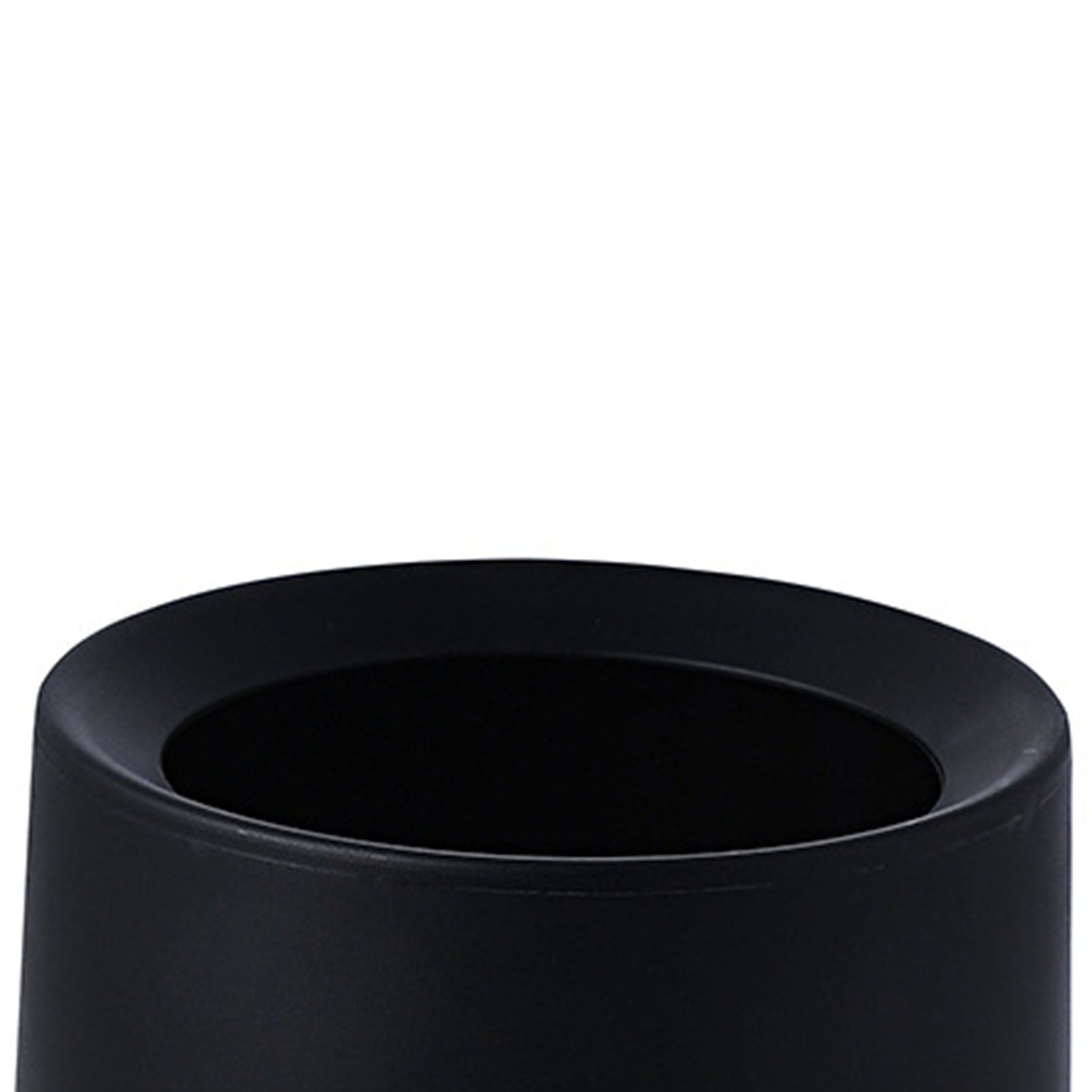 Desktop Trash Can Animal Pattern Cute Portable Mini Waste Basket for Study Office 1.5L Black