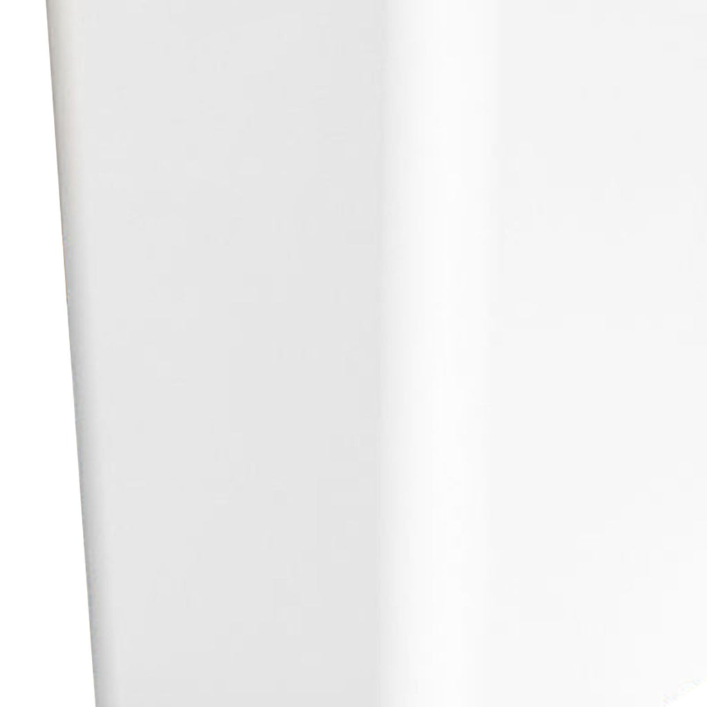 Press Type Trash Can with Cover 15L Capacity Plastic Garbage Bin for Bathroom Toilet Kitchen White