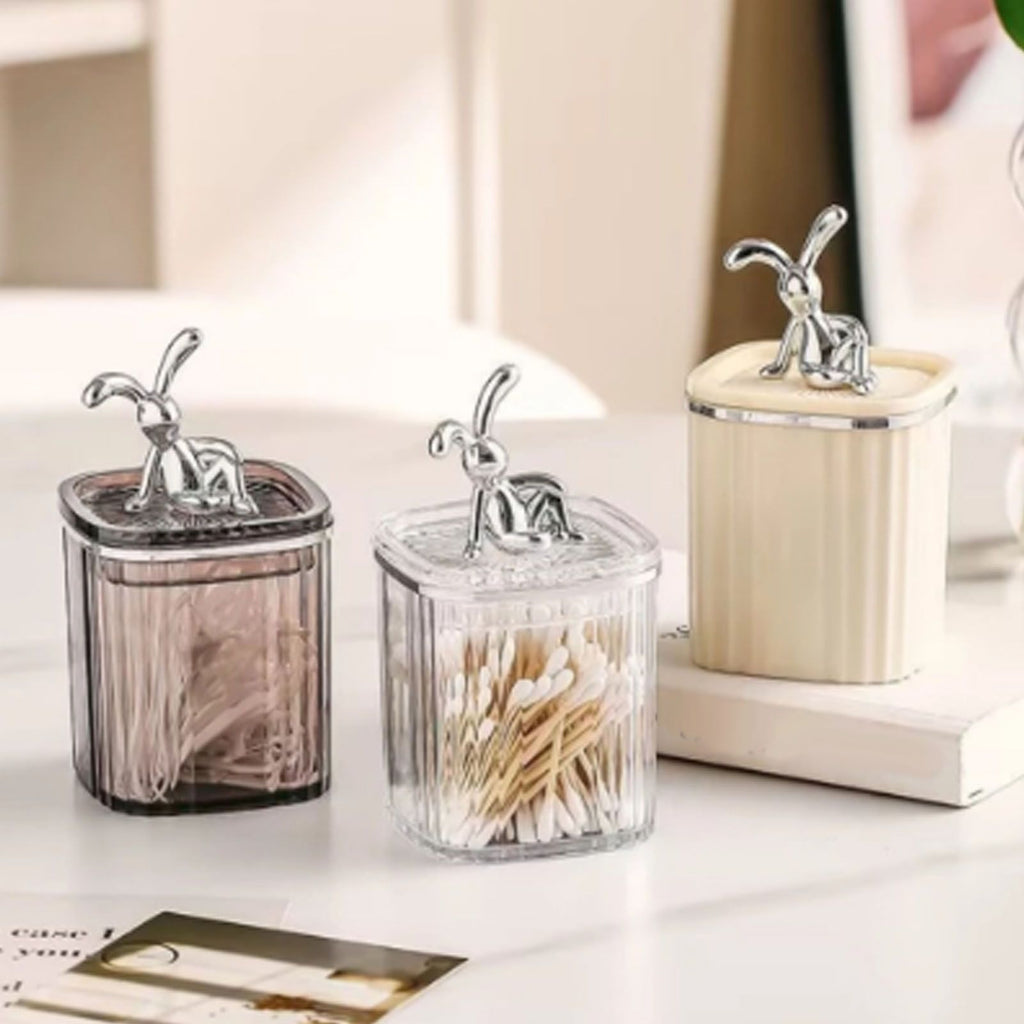 Toothpick Holder Large Capacity Fashion Look Toothpick Container Storage Box Jar for Home Restaurant Transparent