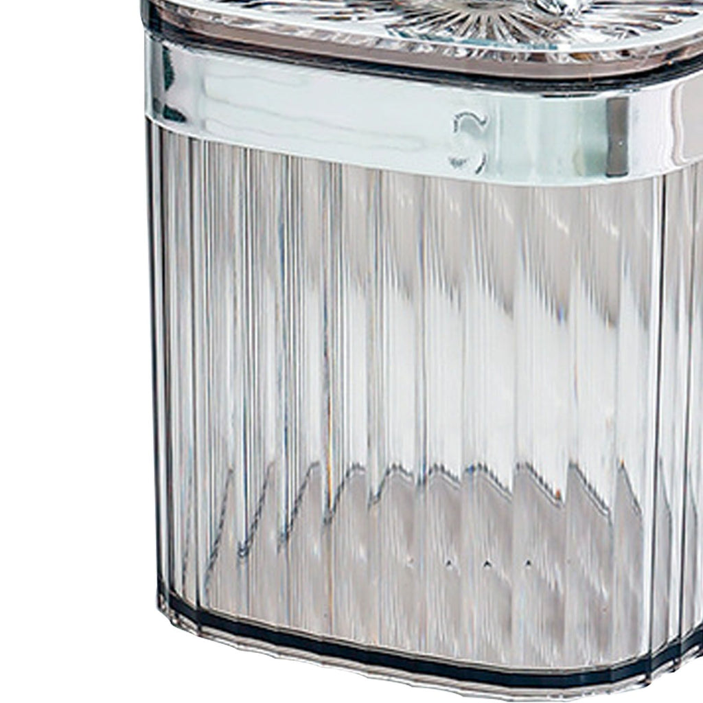 Toothpick Holder Large Capacity Fashion Look Toothpick Container Storage Box Jar for Home Restaurant Smoky Gray