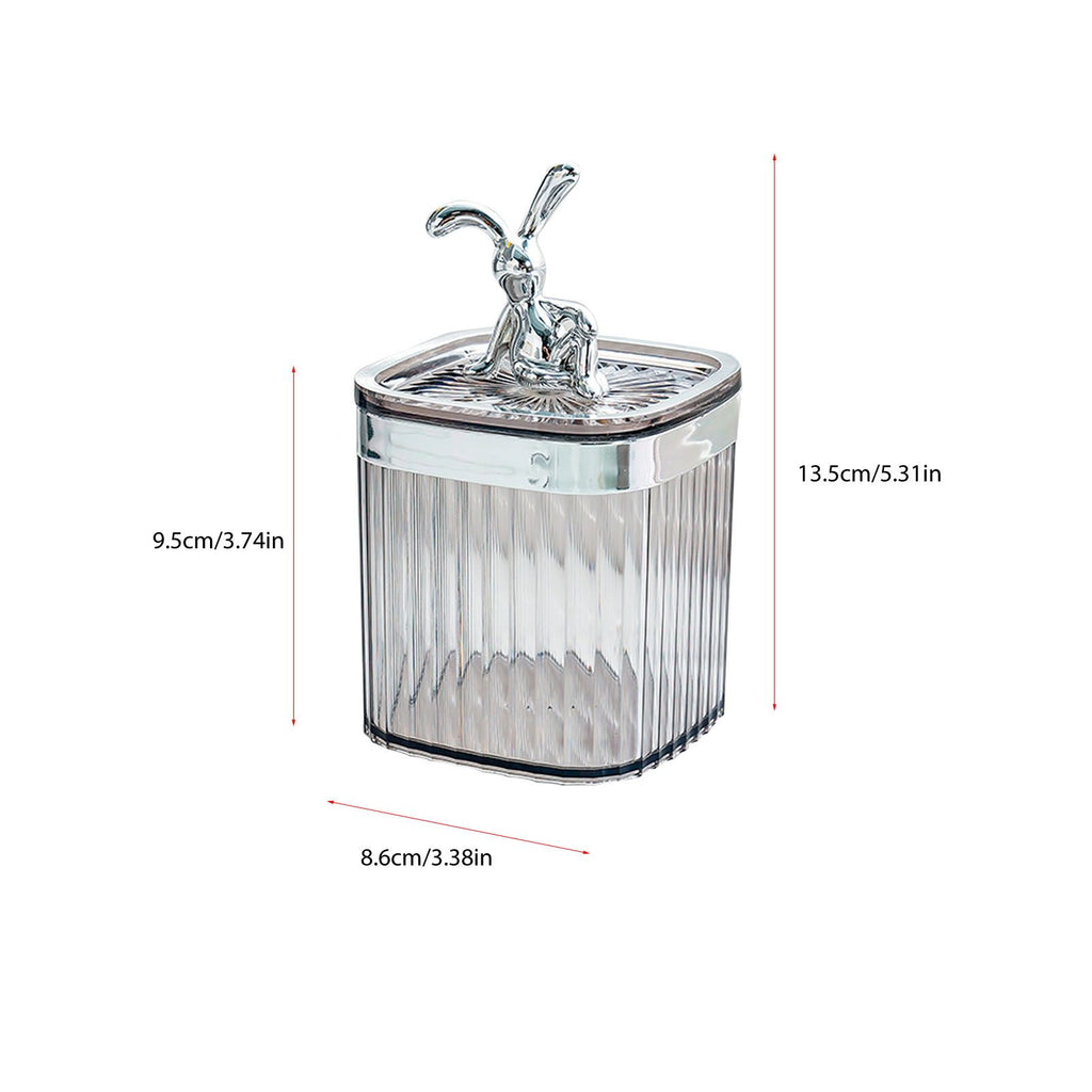 Toothpick Holder Large Capacity Fashion Look Toothpick Container Storage Box Jar for Home Restaurant Smoky Gray