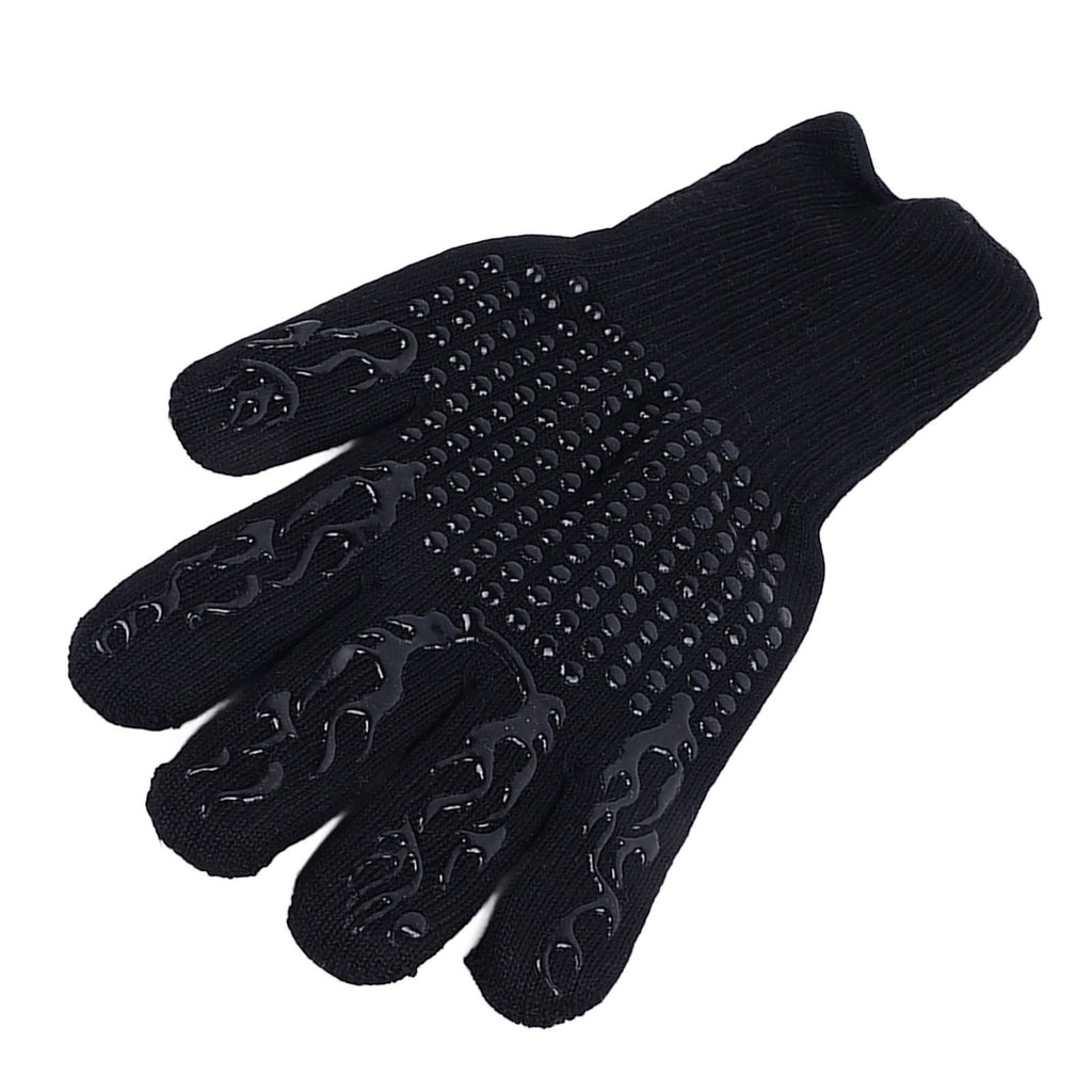 Heat Resistant Cooking Gloves Non Slip Reversible Use Polyester Cotton Lining Oven Glove for Grilling Barbecue Cooking