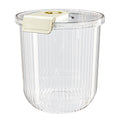 Rice Container Clear Rice Storage Bin Airtight Rice Bucket for Dry Food Grain Flour Soybean Kitchen Pantry Countertop 11kg 27.5x31x20cm / 10.8x12.2x7.9in