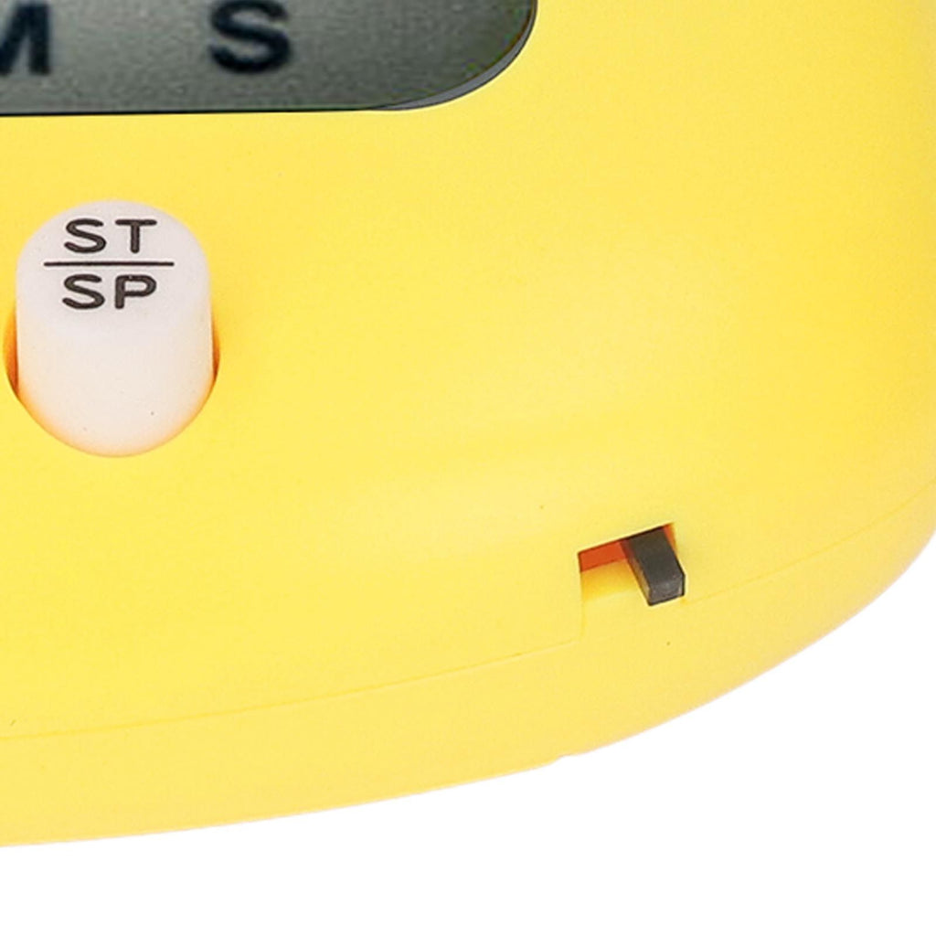 Digital Kitchen Timer Countup Countdown Cartoon Animal Sound Flash Alert Easy Operation with Stand for Cooking Teaching Yellow Chick