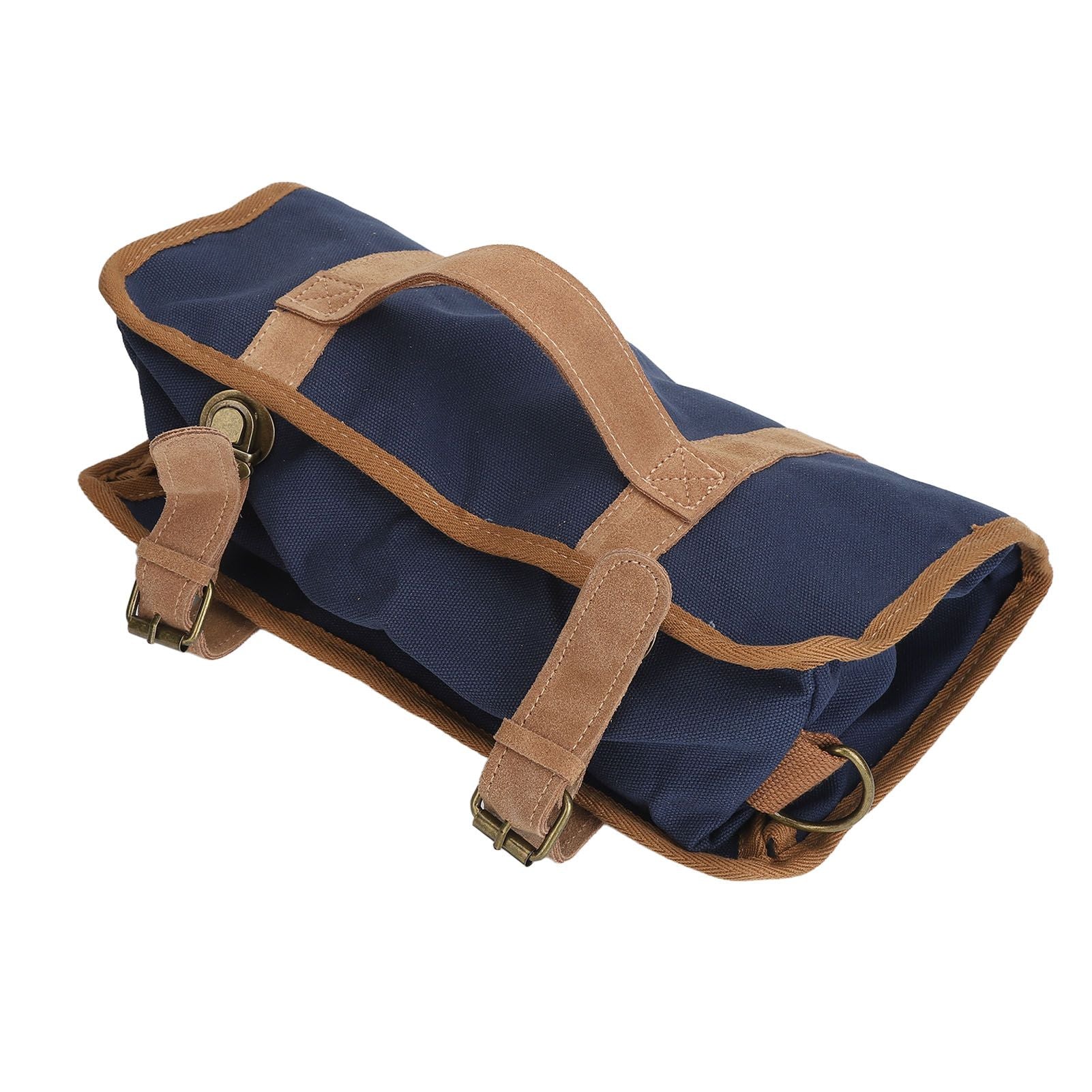 Bartending Tool Bag Portable Large Capacity Stylish Adjustable Shoulder Strap Bartender Kit Bag for Camping Parties Blue