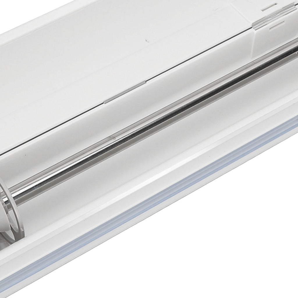Plastic Wrap Dispenser with Slide Cutter Smooth Cutting Adjustable Reusable Cling Film Dispenser for Tin Foil S 37x6.5cm