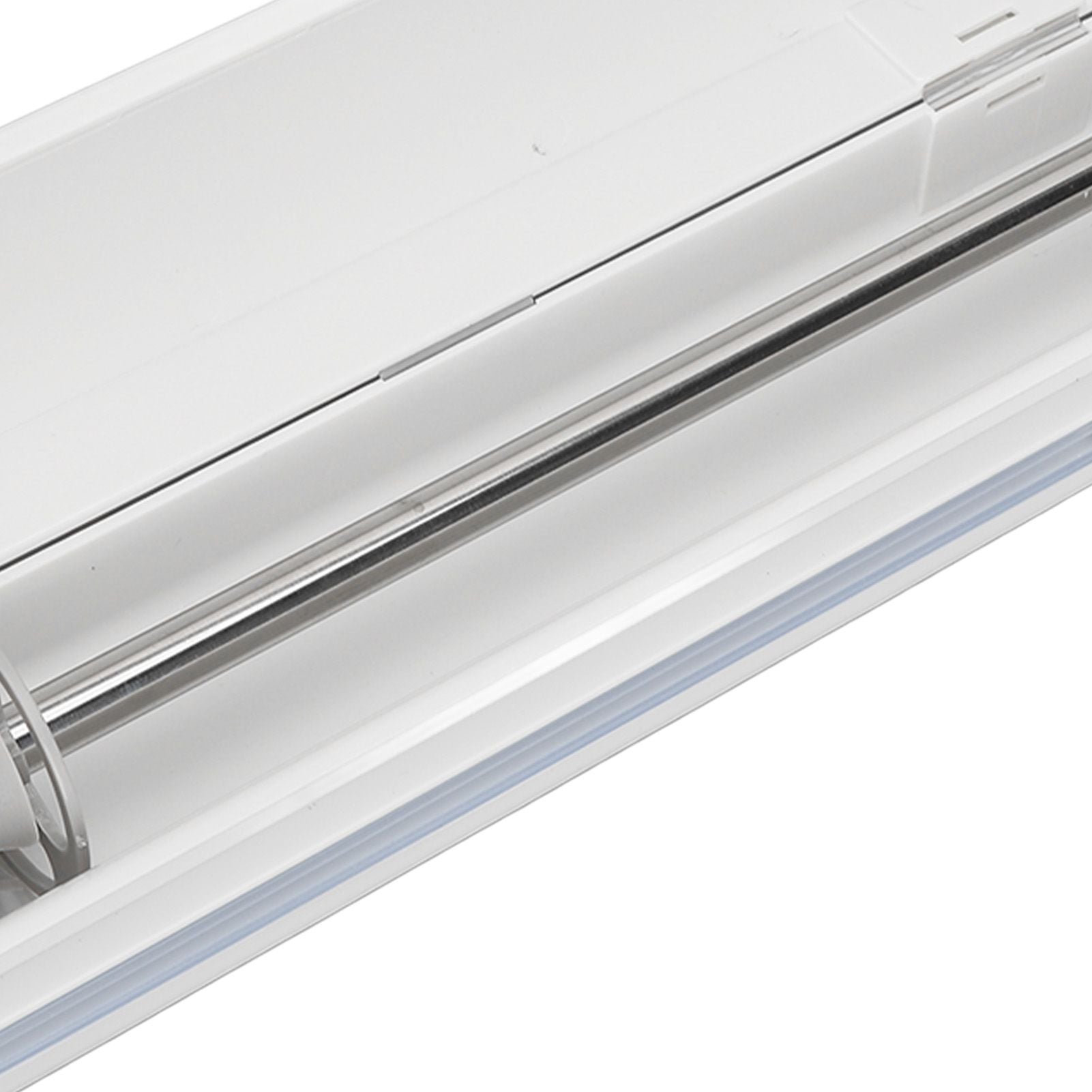 Plastic Wrap Dispenser with Slide Cutter Smooth Cutting Adjustable Reusable Cling Film Dispenser for Tin Foil S 37x6.5cm