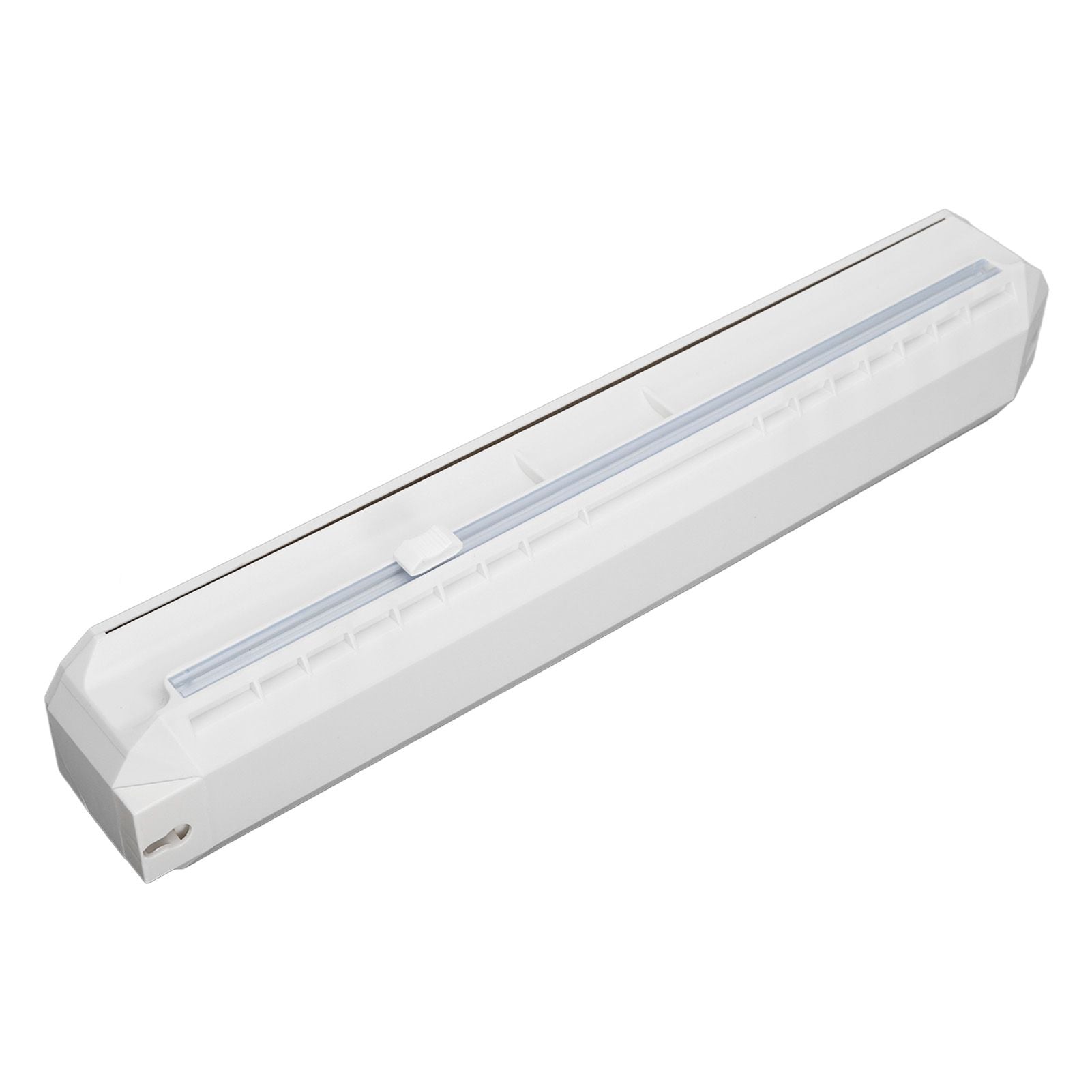 Plastic Wrap Dispenser with Slide Cutter Smooth Cutting Adjustable Reusable Cling Film Dispenser for Tin Foil M 38.5x7.5cm
