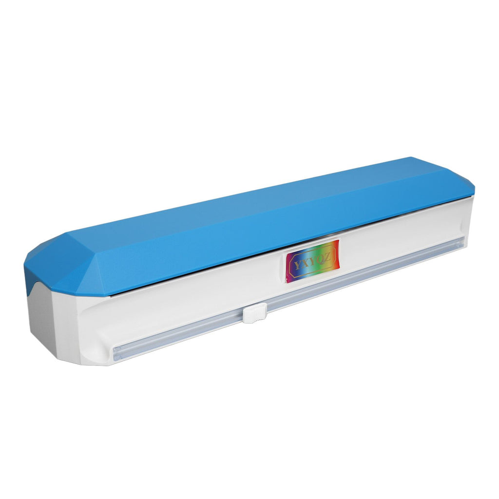 Plastic Wrap Dispenser with Slide Cutter Smooth Cutting Adjustable Reusable Cling Film Dispenser for Tin Foil L 38x9.8cm