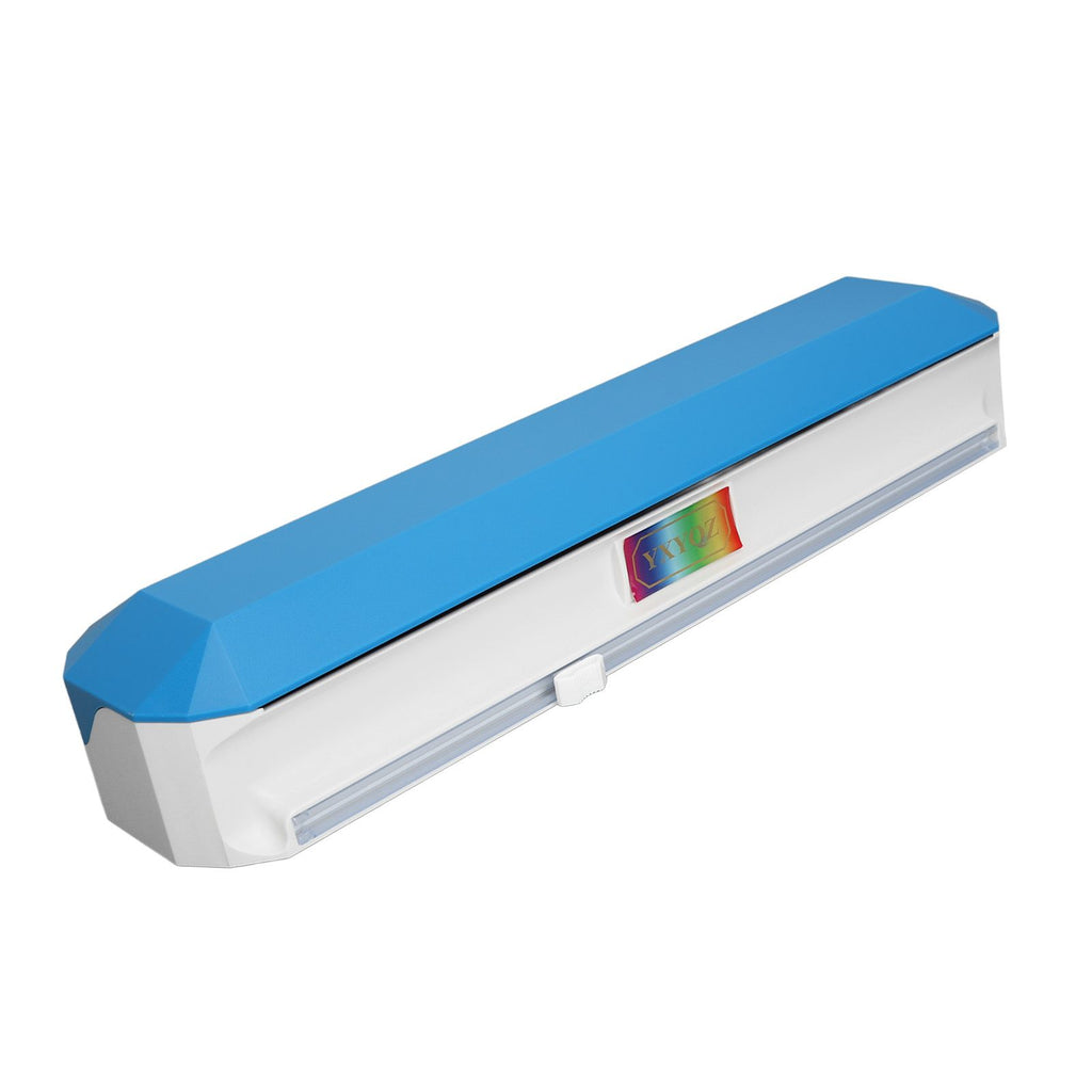 Plastic Wrap Dispenser with Slide Cutter Smooth Cutting Adjustable Reusable Cling Film Dispenser for Tin Foil L 38x9.8cm