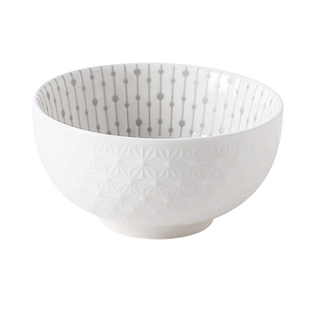 Soup Bowl 4.5in Small Bowl Ceramic Embossment Underglaze Color Minimalist Easy Clean Serving Bowl for Kitchen Home