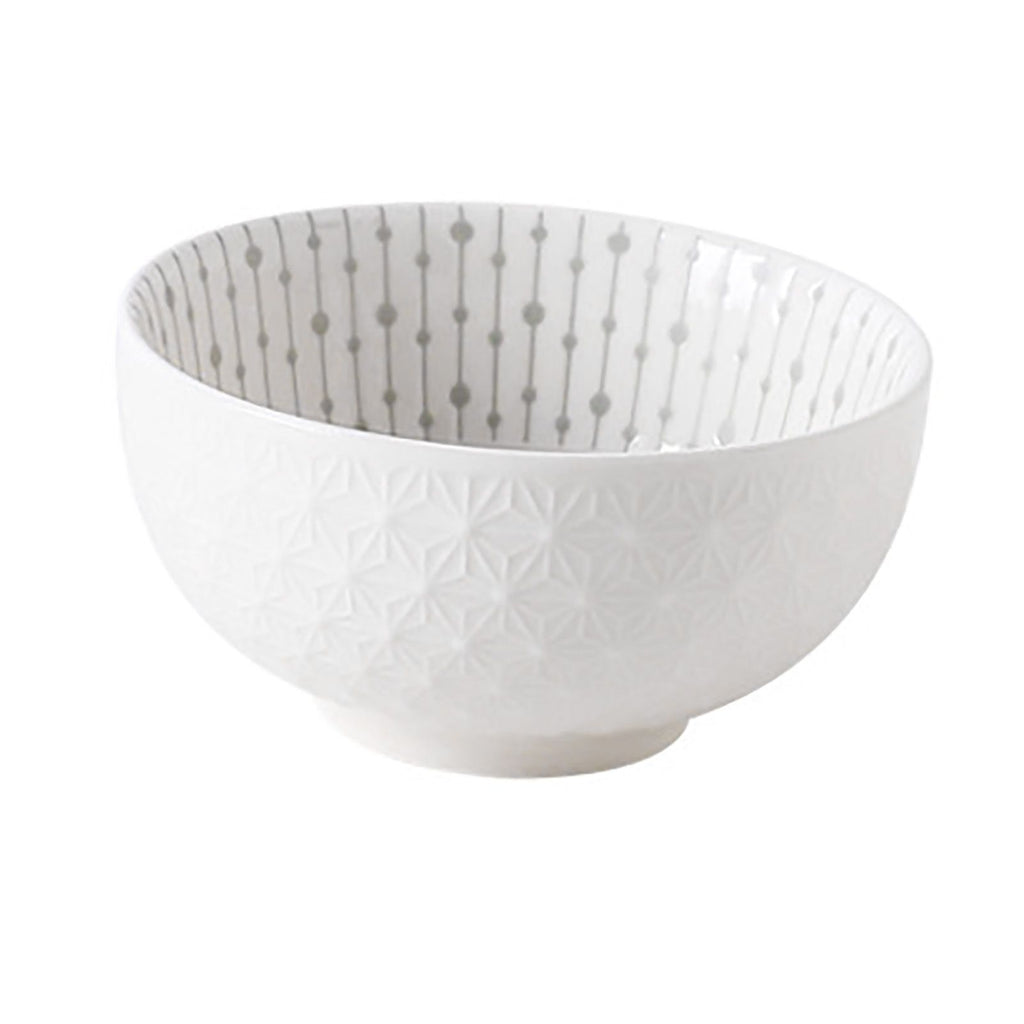 Soup Bowl 4.5in Small Bowl Ceramic Embossment Underglaze Color Minimalist Easy Clean Serving Bowl for Kitchen Home