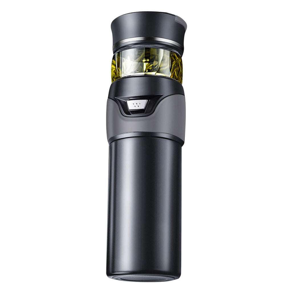 Tea Bottle with Infuser Tea Tumbler Stainless Steel Double Layer Insulated Cup for Men Daily Office Home Grey