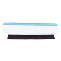 Reusable Cling Film Dispenser Magnetic Refillable Plastic Wrap Dispenser with Cutter Magnetic Stripe White Green