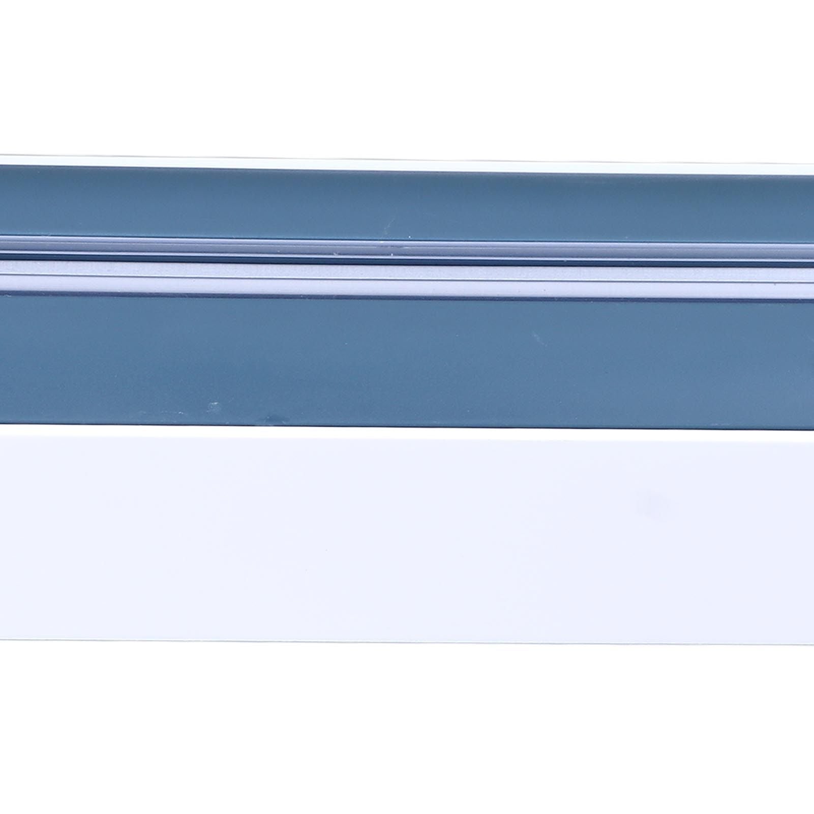Reusable Cling Film Dispenser Magnetic Refillable Plastic Wrap Dispenser with Cutter Magnetic Stripe White Blue
