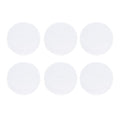 6PCS Round Placemat Woven White Table Mat Heat Insulation Easy to Clean Versatile Dining Accessory for Home Kitchen Decor