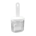 Integrated Silicone Oil Bottle Brush Olive Oil Dispenser Bottle with Silicone Brush for Cooking Baking Barbecue Pickling White