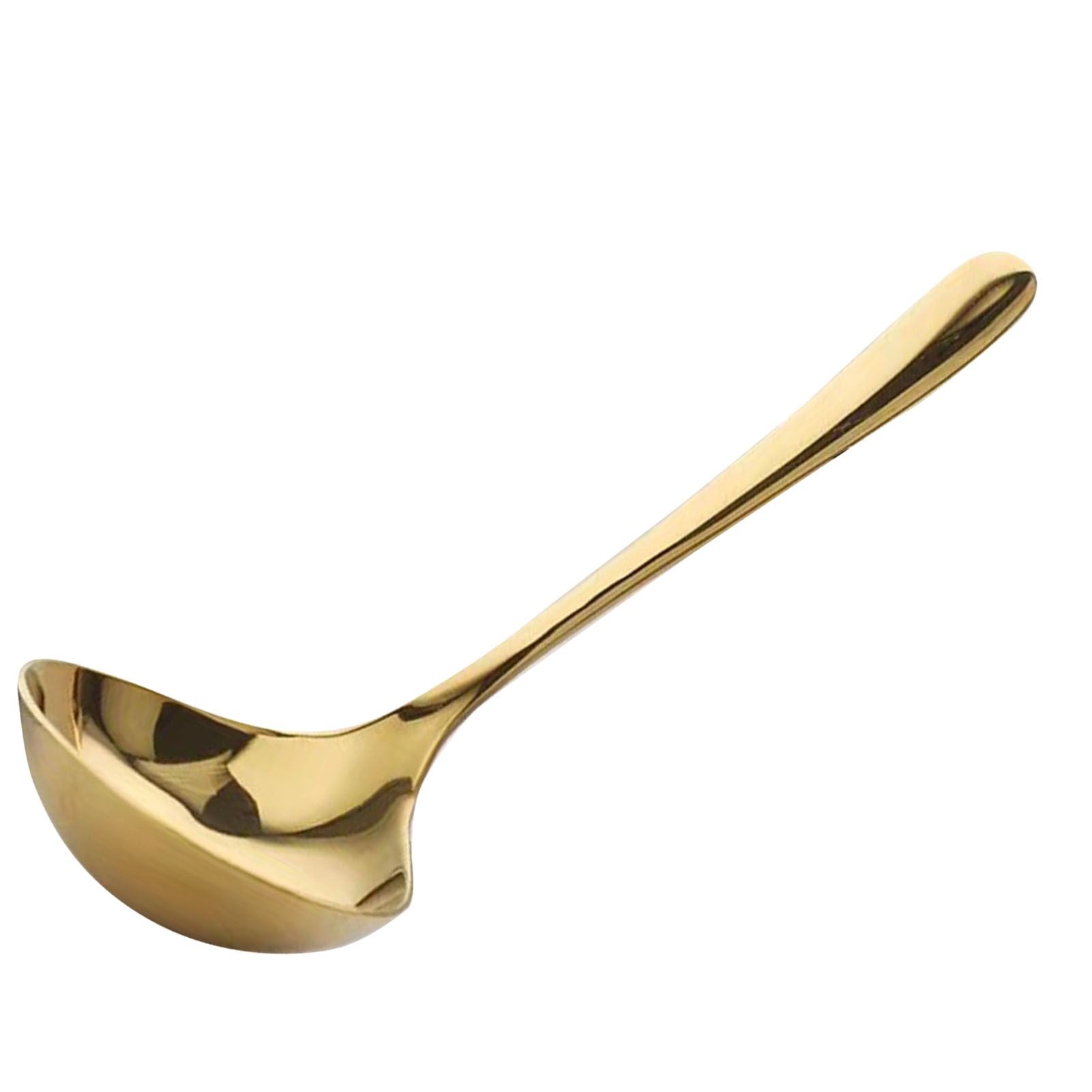 Kitchen Soup Ladle 304 Stainless Steel Large Size Long Handle Cooking Ladle for Home